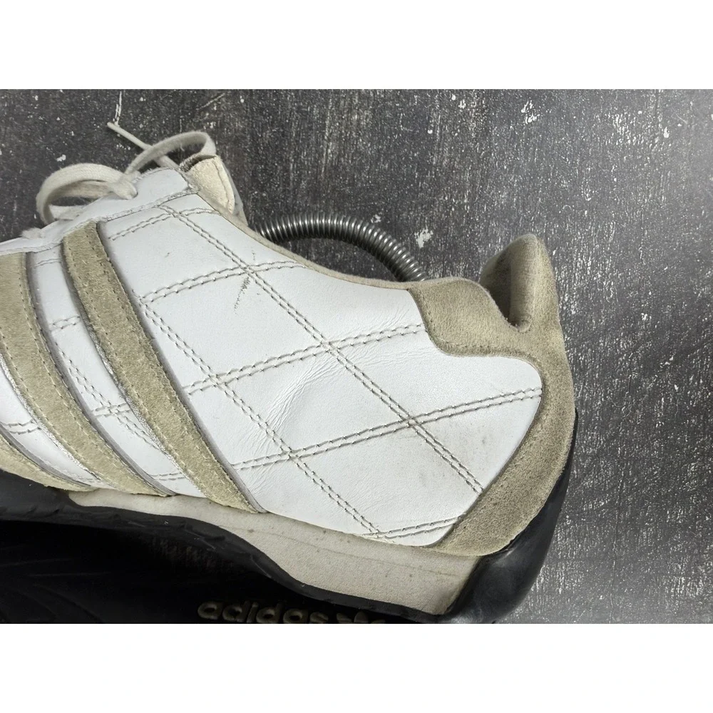Adidas Tuscany Goodyear Mens 13 US White Black Racing Driving Shoes 2004